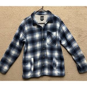 North 15 Flannel Jacket Fleece Lined Large